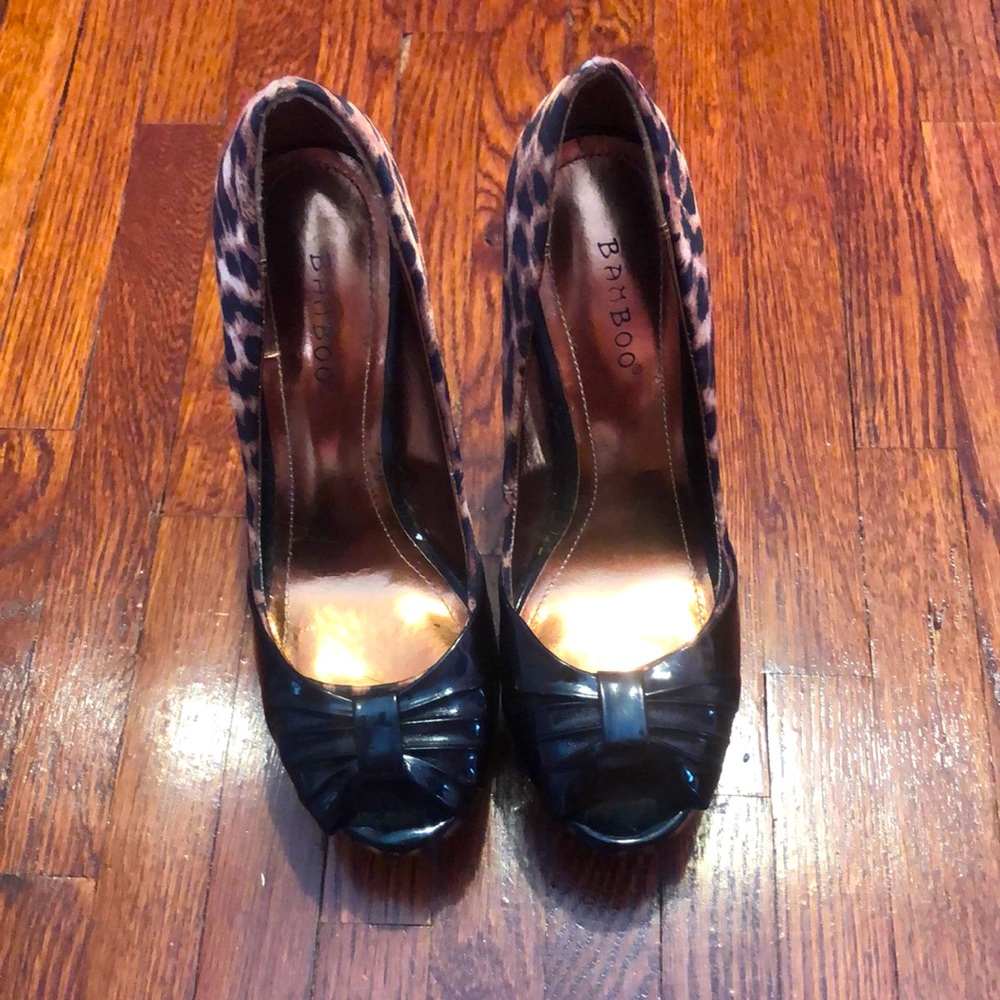 Leopard high heels